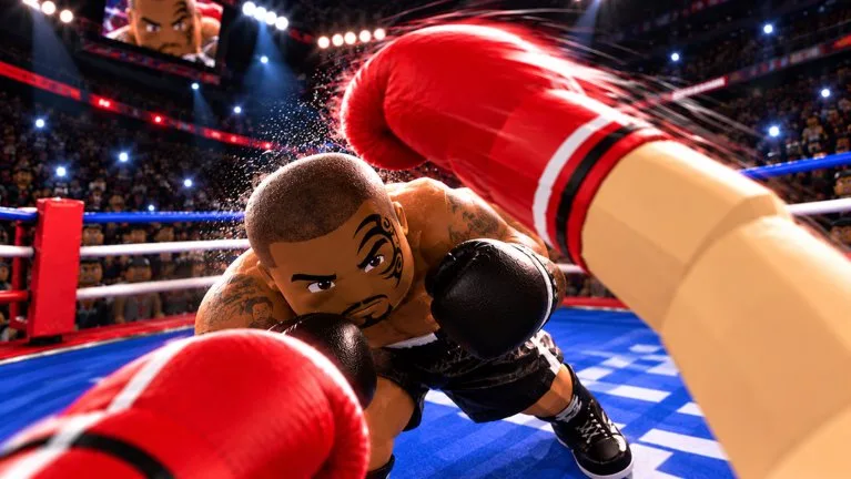 Official First Person Boxing promotional image from the Roblox experience
